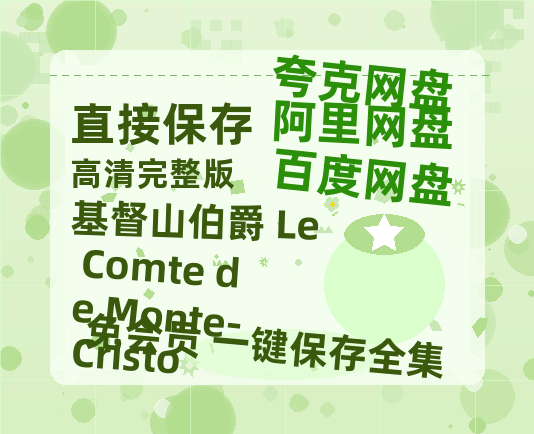 夸克网盘《基督山伯爵 Le Comte de Monte-Cristo 》迅雷BT资源种子[Mp4][hd1080p]百度网盘-热文榜资源