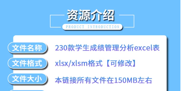 学生成绩排名统计分析个人成绩自动计算管理登记系统excel图表格-热文榜资源
